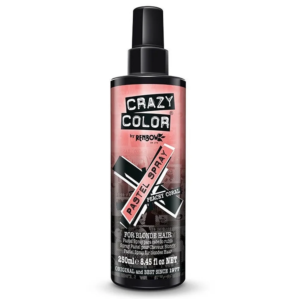 Crazy Color sprej na vlasy Peachy Coral Spray 250ml