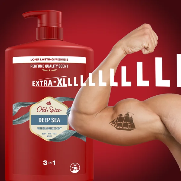 Old Spice Deep Sea sprchový gél a šampón 1×1000 ml, sprchový gél a šampón