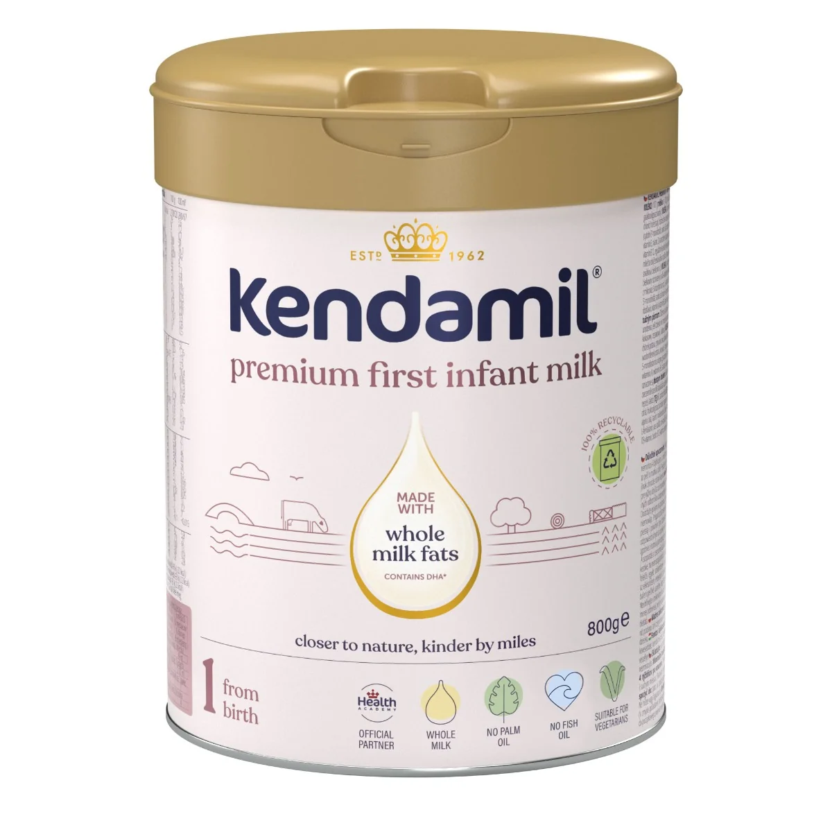 Kendamil Premium 1 (800 g) 1×800 g, detská výživa