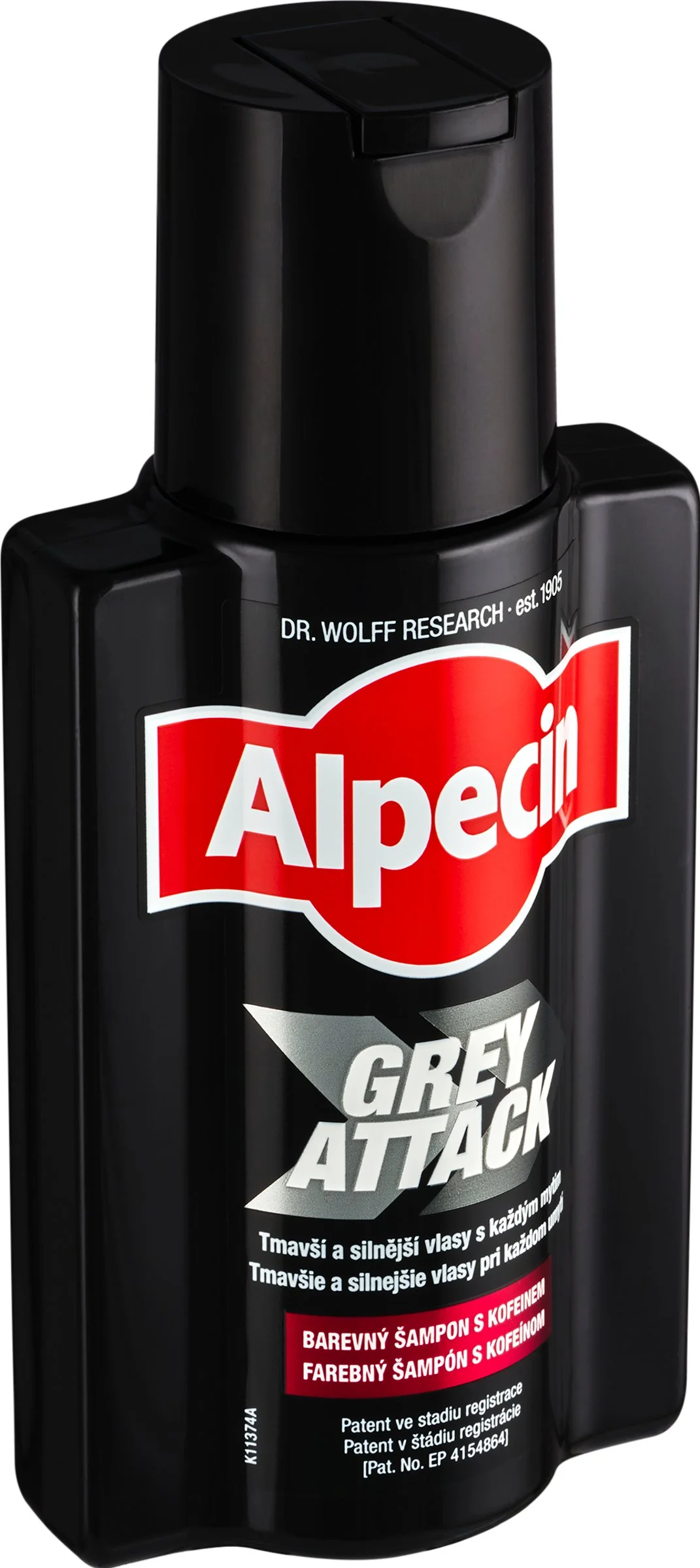 ALPECIN Grey Attack Shampoo 1×200 ml, šampón proti šedinám