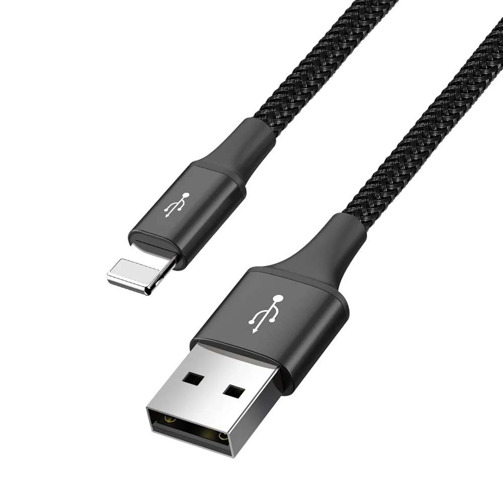 Baseus 4in1 kábel USB - 2x USB-C / Lightning / micro USB 3.5A 1.2m, či erny