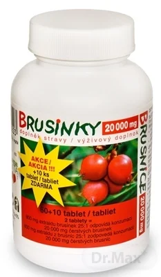 NATURVITA BRUSNICE 20 000 mg