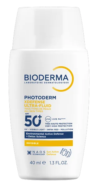 BIODERMA Photoderm XDefense neviditeľná ultrafluidná ochrana SPF 50+ 1×40 ml, ultrafluidná ochrana na tvár