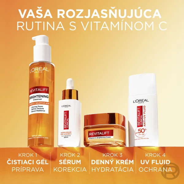 L´Oréal Paris Revitalift Vitamín C rozjasňujúci krém 1×50 ml, rozjasňujúci krém