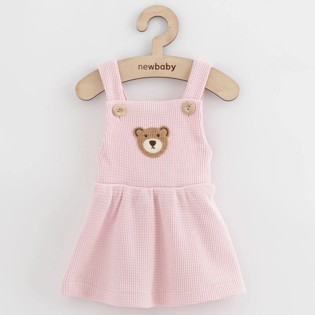 Dojčenská sukienka na traky New Baby Luxury clothing Laura ružová 68 (4-6m), 20C55158