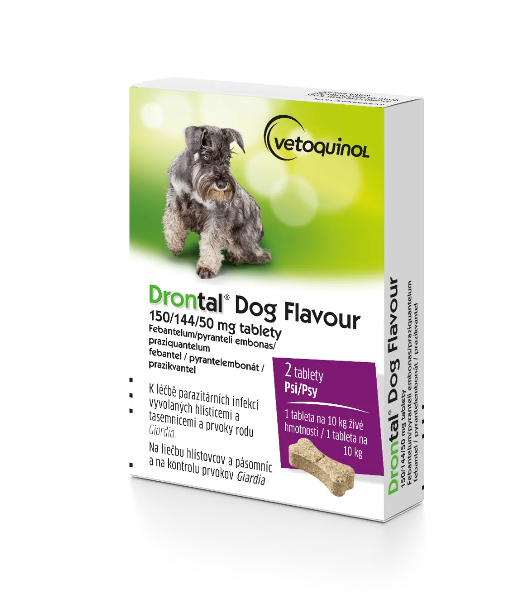 Drontal Dog Flavour 150/144/50 mg tablety