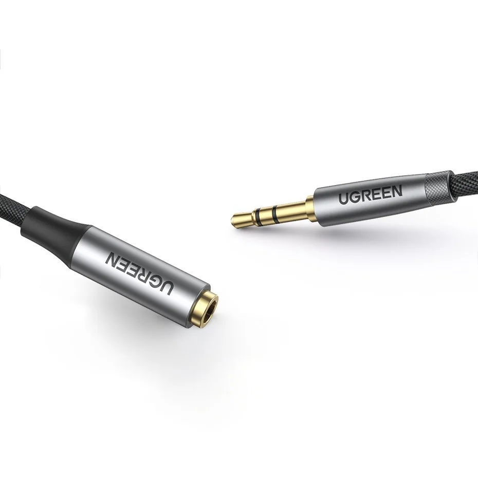 Ugreen AV190 audio kábel 3.5mm mini jack M/F 3m, sivý 