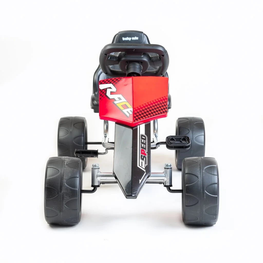 Detská šliapacia motokára Go-kart Baby Mix Speedy červená , 