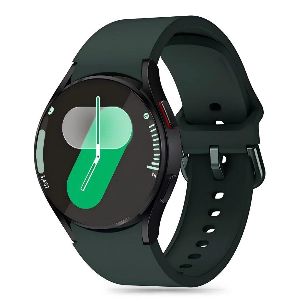 Tech-Protect Silicone remienok na Samsung Galaxy Watch 4 / 5 / 5 Pro / 6 / 7 / FE, olive