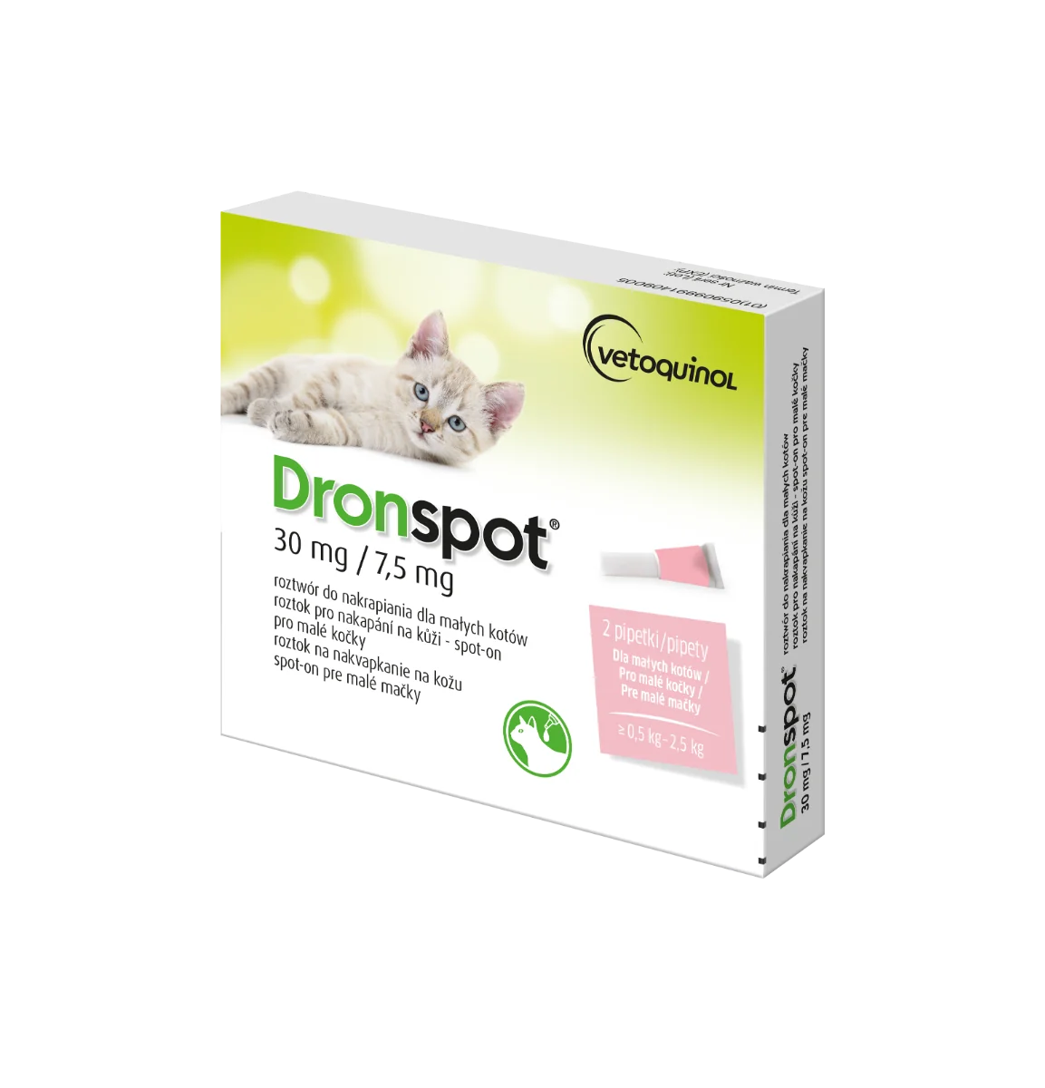 Dronspot 30 mg/7,5 mg spot-on (2 pipety)