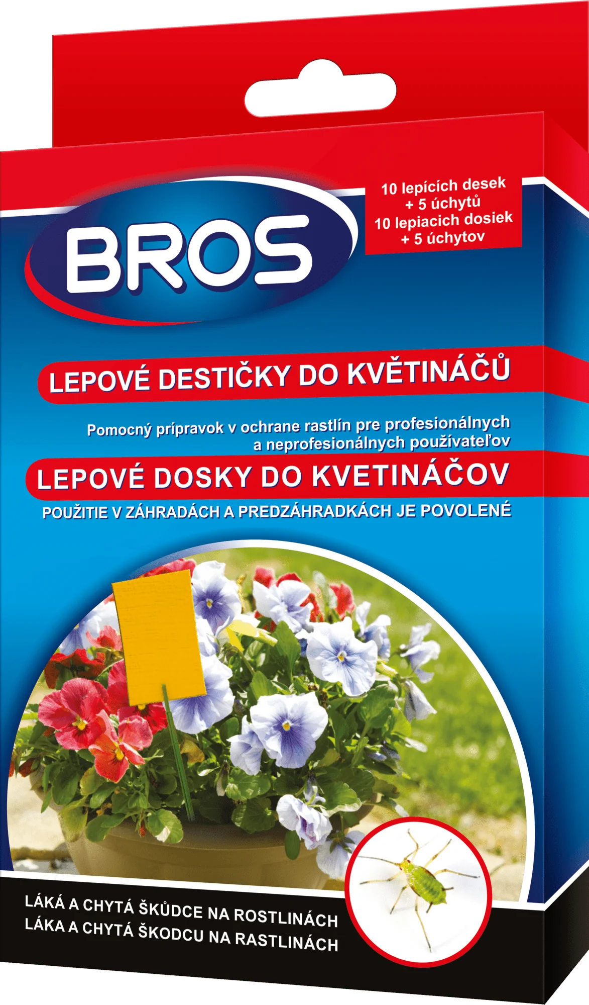 04828 Bros Lepové dosky do kvetináčov 10 ks