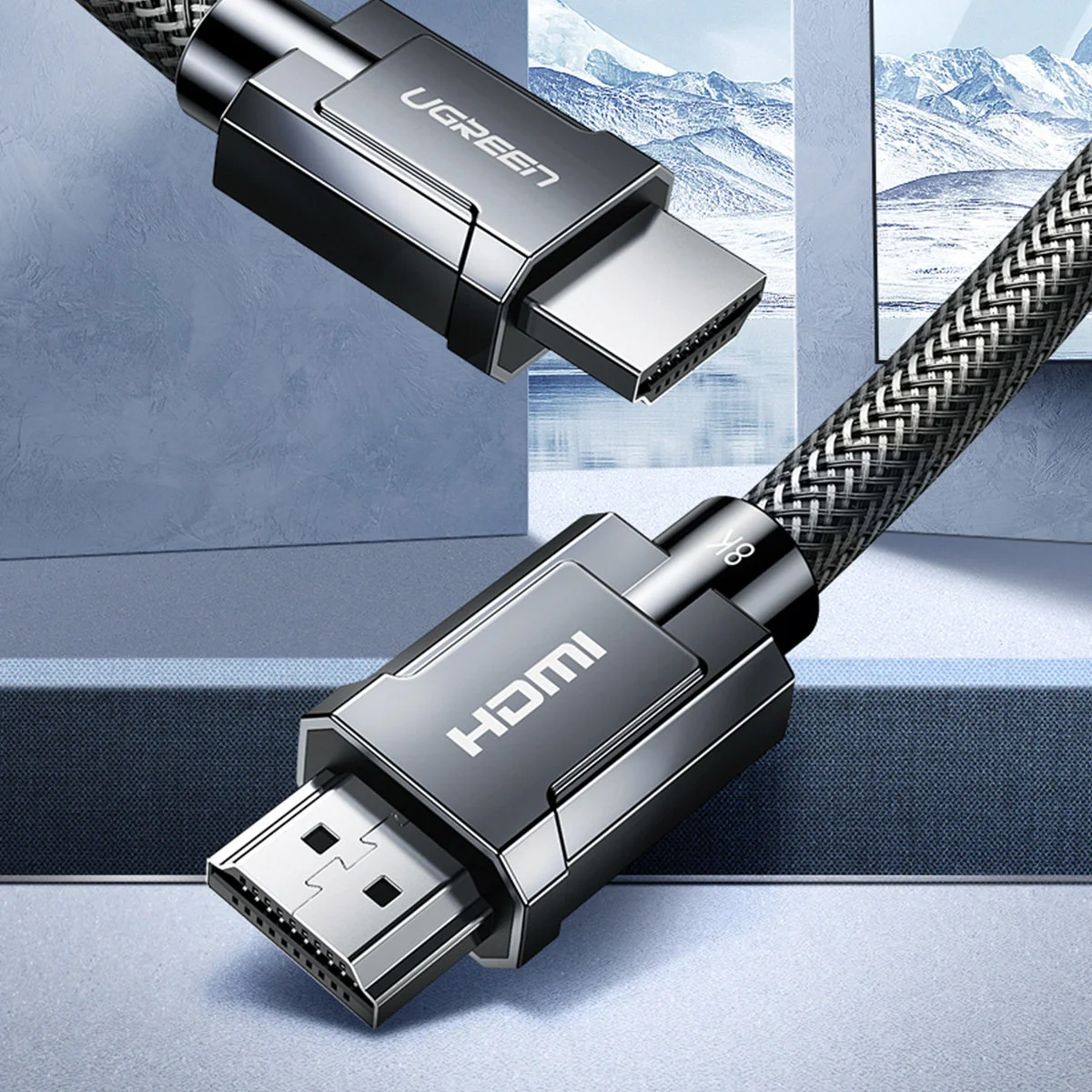 Ugreen HD135 kábel HDMI 2.1 8K 3m, šedý 