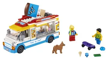 LEGO® City 60253 Zmrzlinárske auto 1×1 ks, lego stavebnica