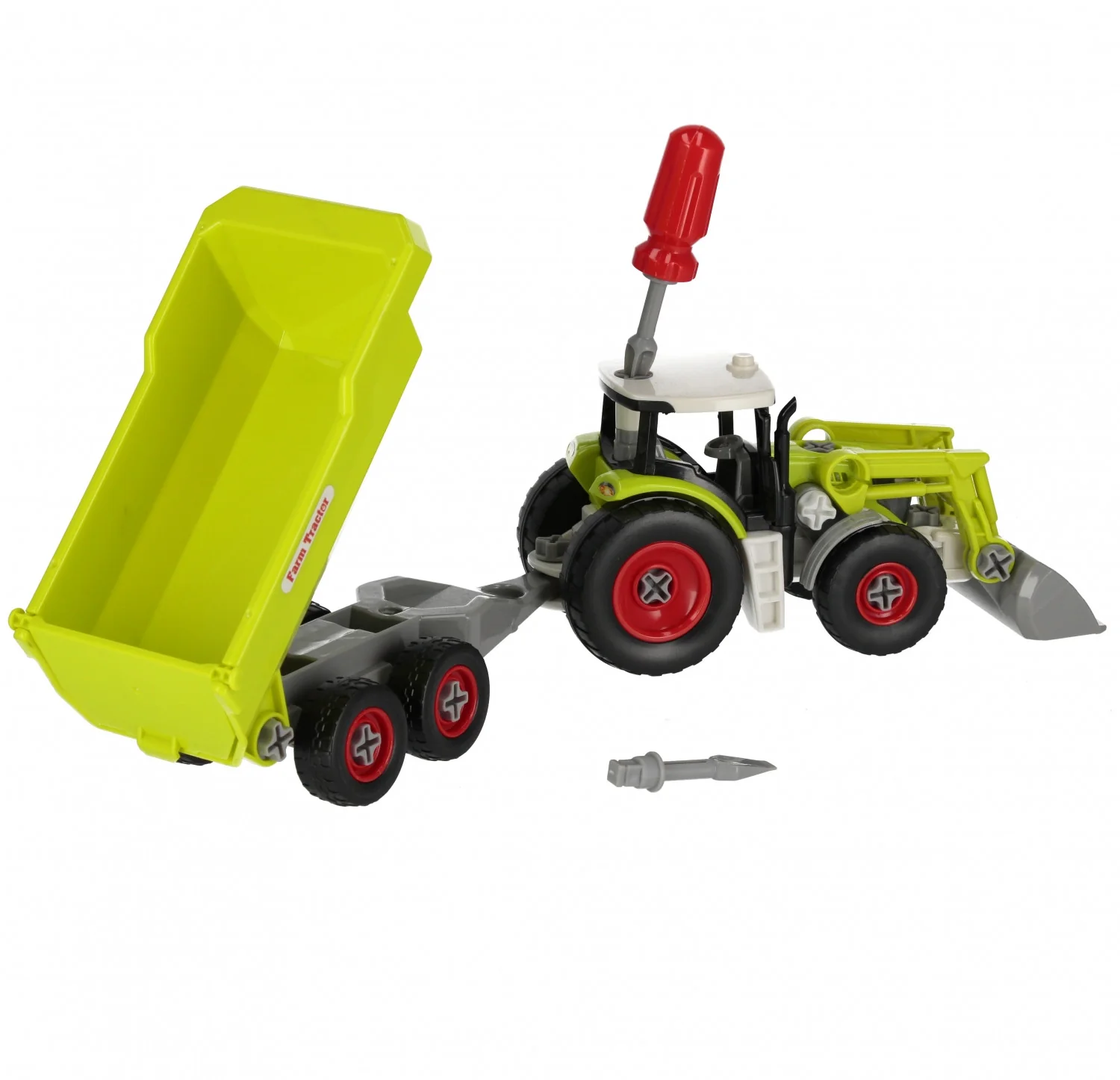 Zelený traktor s príslušenstvom , 6EU545248 