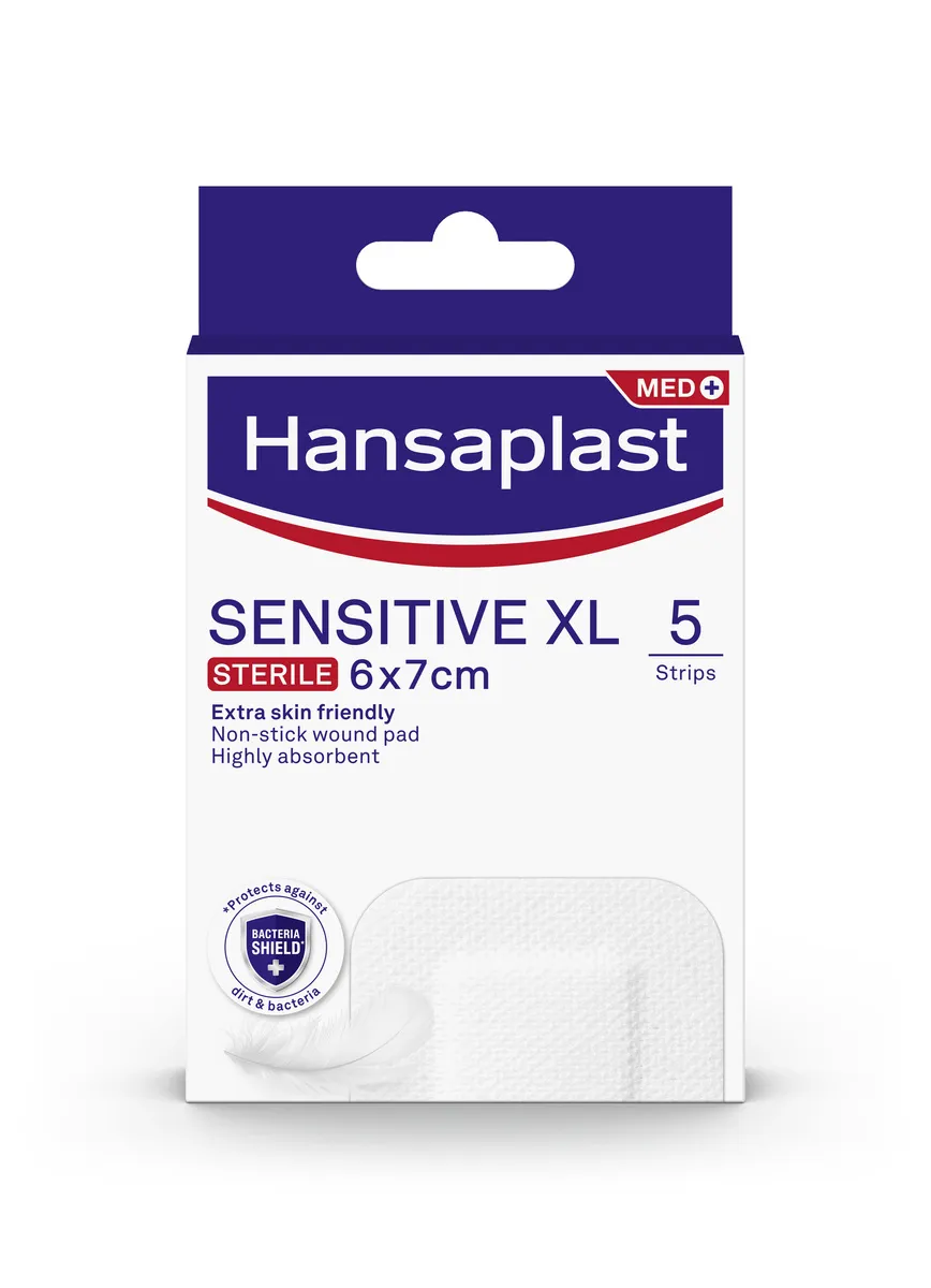 Hansaplast Sensitive XL náplast 1×5 ks, náplasti