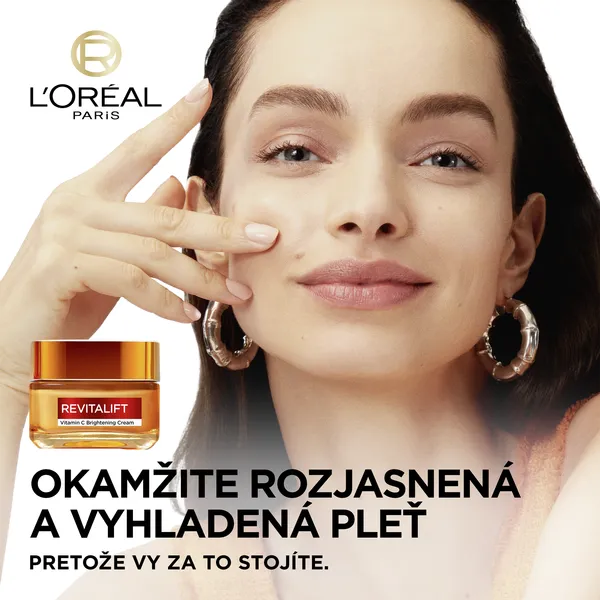 L´Oréal Paris Revitalift Vitamín C rozjasňujúci krém 1×50 ml, rozjasňujúci krém