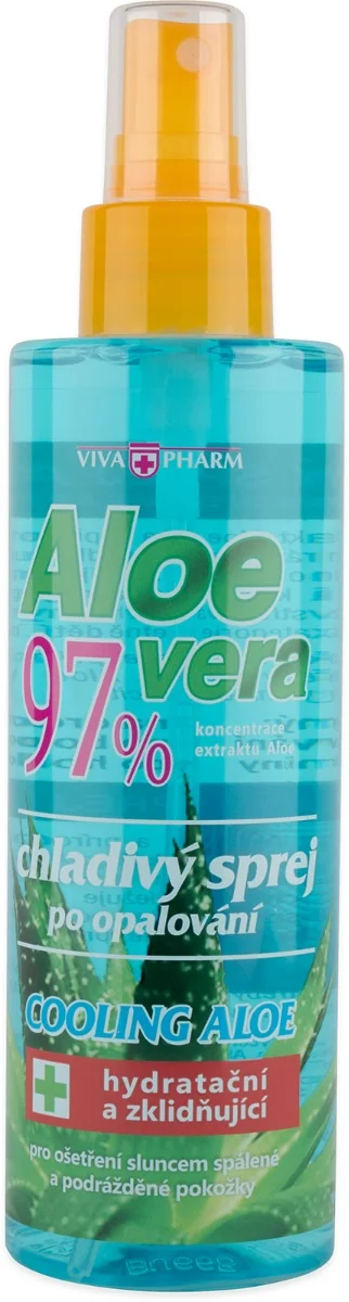 SUN ALOE VERA 97% SPREJ - upokojujúci, chladivý po opaľovaní 1×200 ml, sprej po opaľovaní