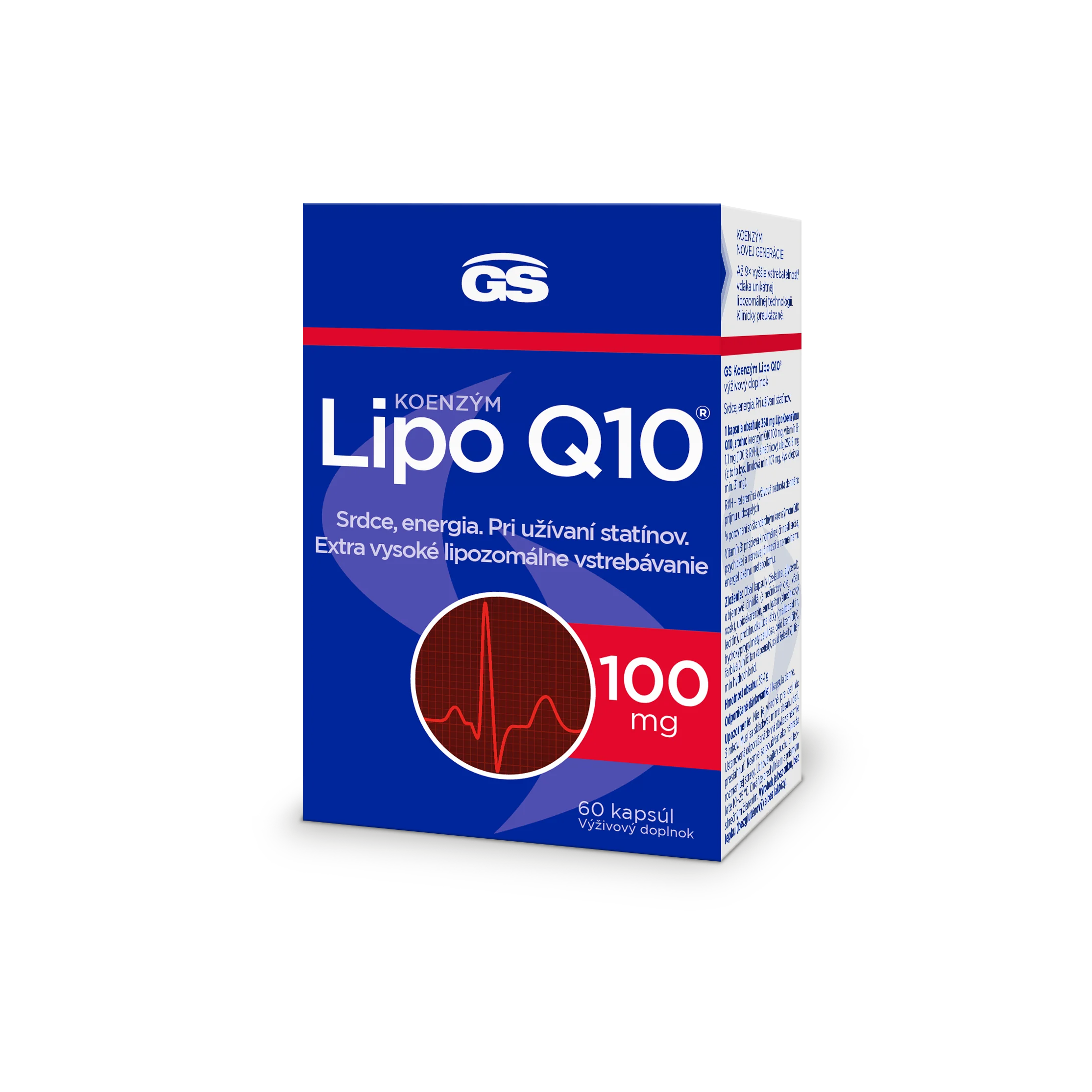 GS Koenzym Lipo Q10 100 mg 1×60 cps, výživový doplnok