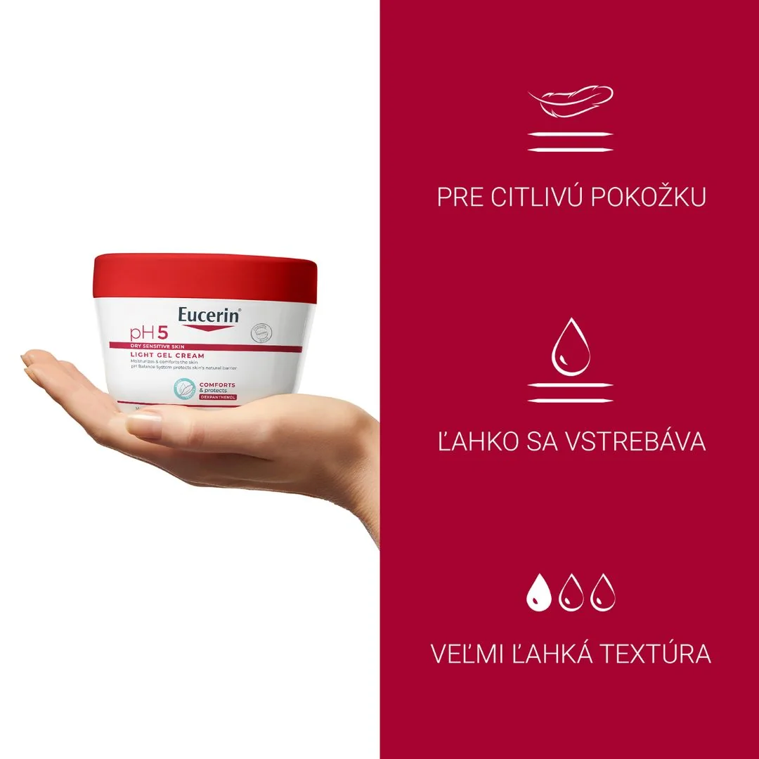 Eucerin pH5 Ľahký gélový krém, 350 ml