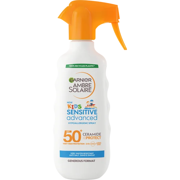 Garnier Ambre Solaire Sensitive Advanced Kids ochranný sprej  SPF 50+, 270 ml