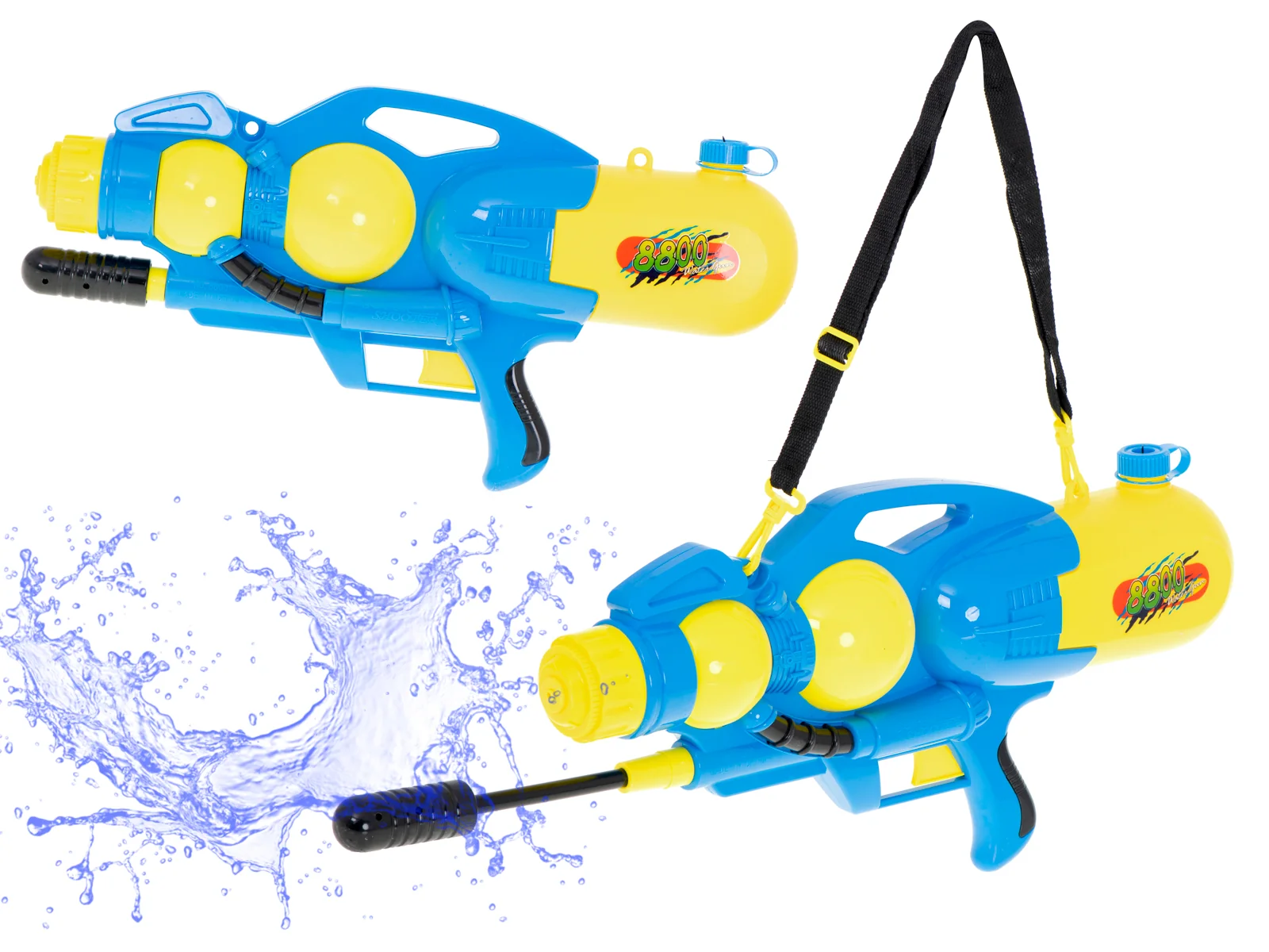 Pištoľ vodná WATER GUN 8800 XXL modrá 2,4L