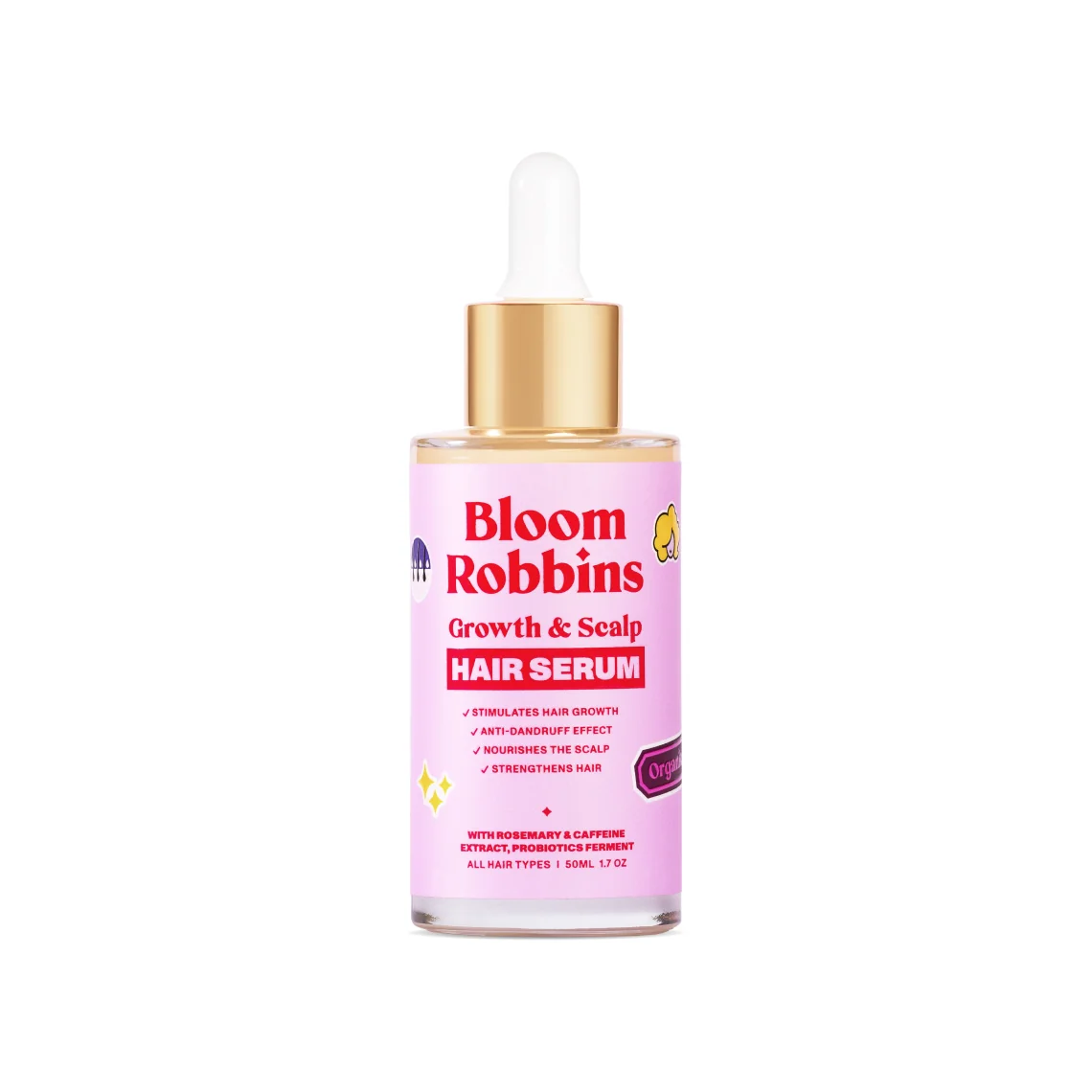 BLOOM ROBBINS sérum na rast vlasov s rozmarínom 1×50 ml, sérum na rast vlasov