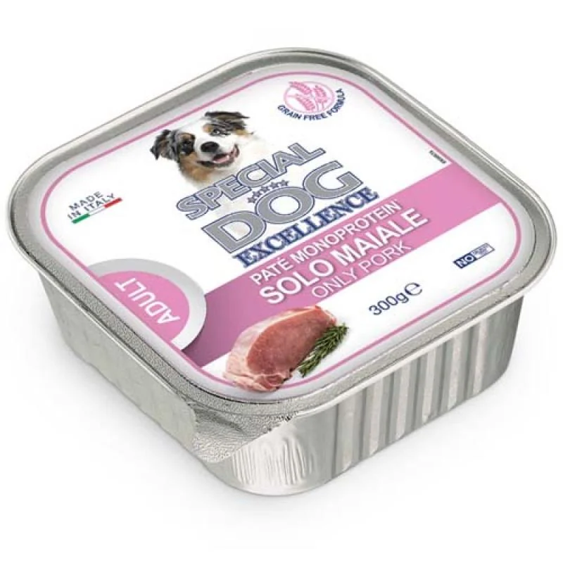 MONGE SPECIAL DOG EXCELLENCE pate MONOPROTEIN čisto bravčové 300g grain free vanička