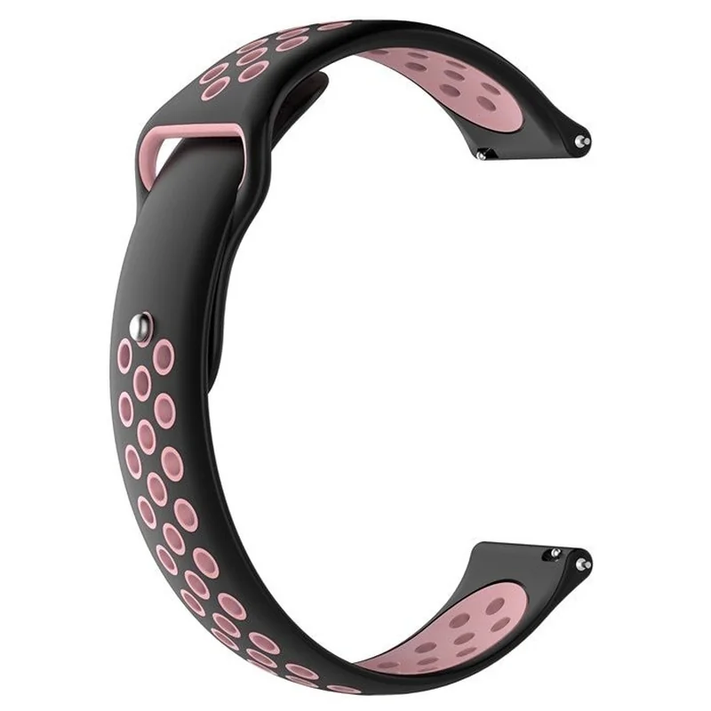 BStrap Silicone Sport remienok na Garmin Venu 2 Plus black/pink