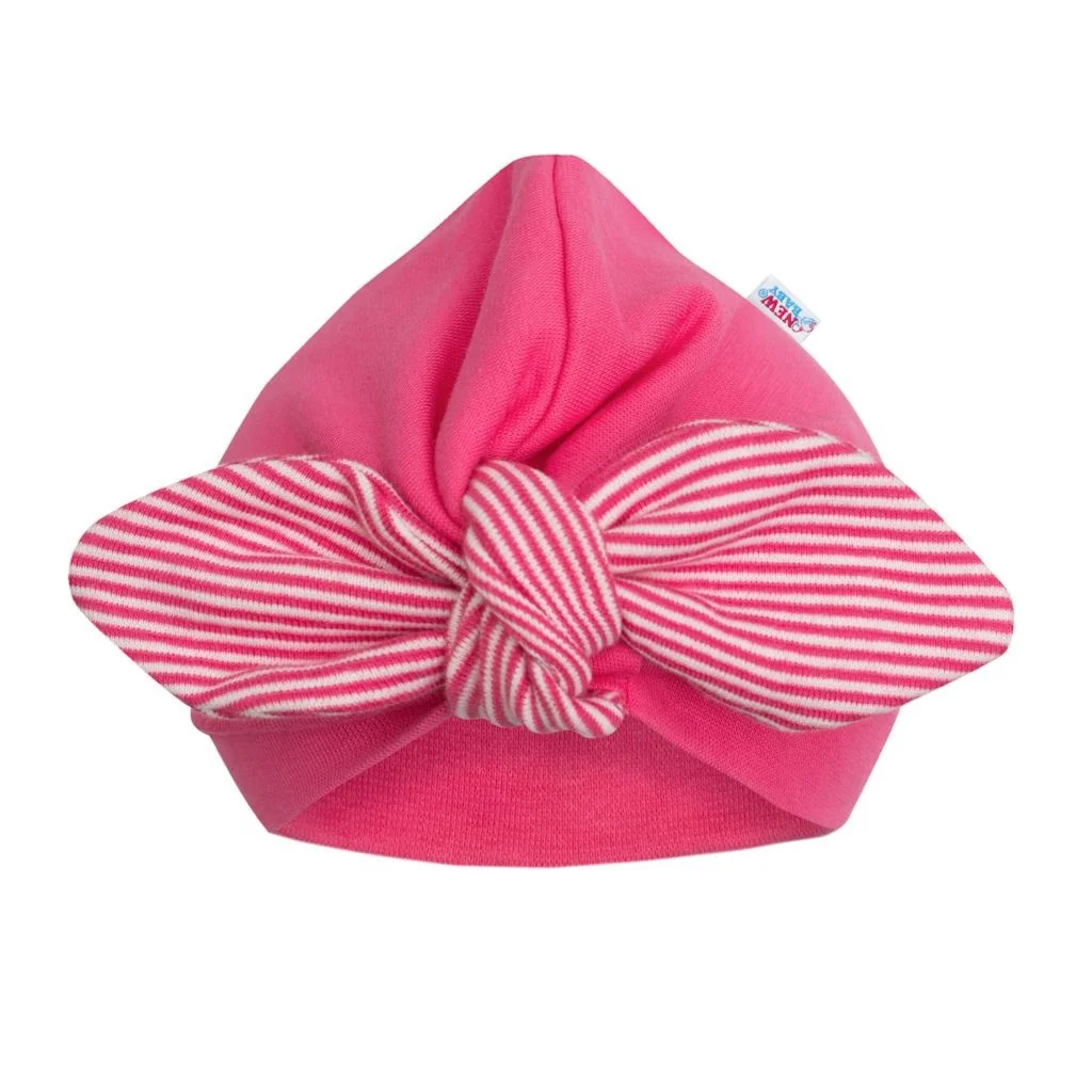 Dievčenská čiapočka turban New Baby For Girls stripes 80 (9-12m), 