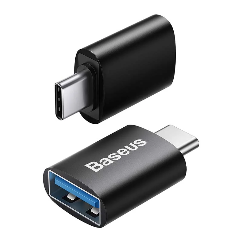 Baseus Ingenuity Mini OTG adaptér USB-C / USB 3.1, čierny