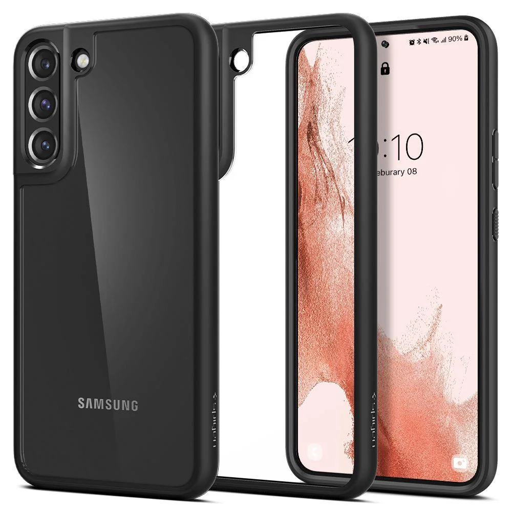 Spigen Ultra Hybrid silikónový kryt na Samsung Galaxy S22, čierny 