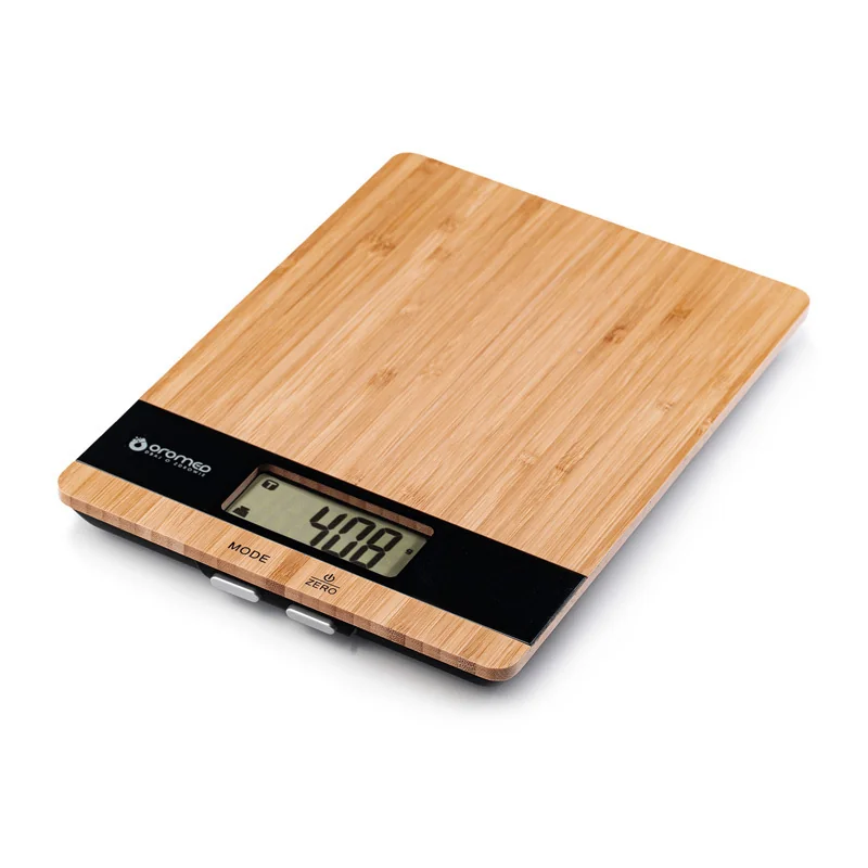 Váha kuchynská OROMED ORO-KITCHEN SCALE black BAMBUSOVA