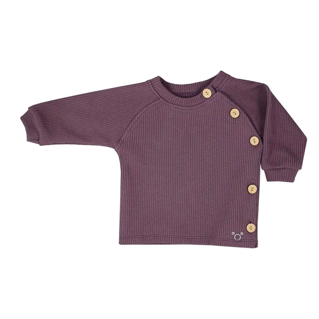 Dojčenské tričko s dlhým rukávom Koala Pure purple 62 (3-6m), 