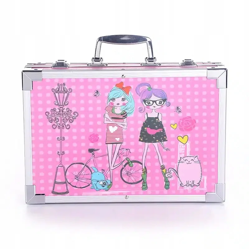 MG Art Suitcase Girl sada pre maľovanie v kufríku pre deti 145ks, ružo vá