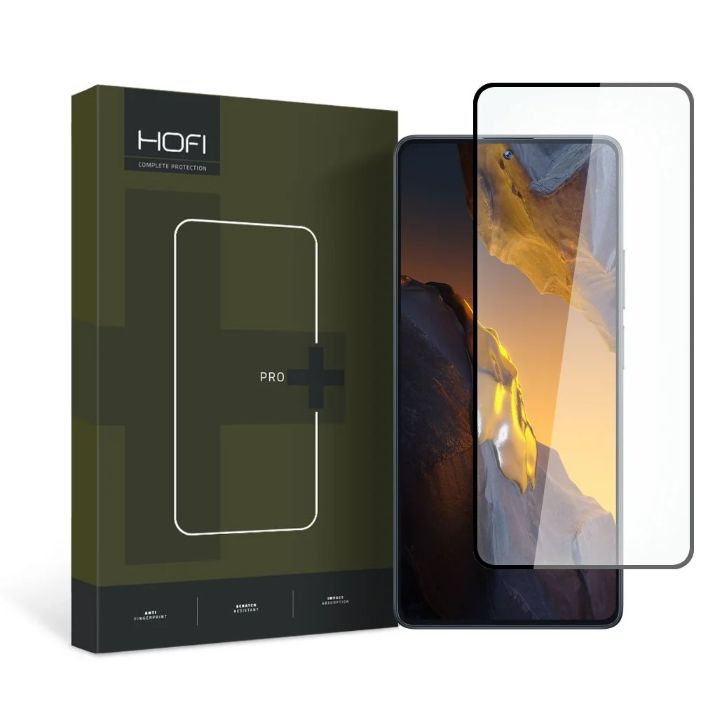 HOFI Glass Pro Full Screen ochranné sklo na Xiaomi Poco F5, čierne