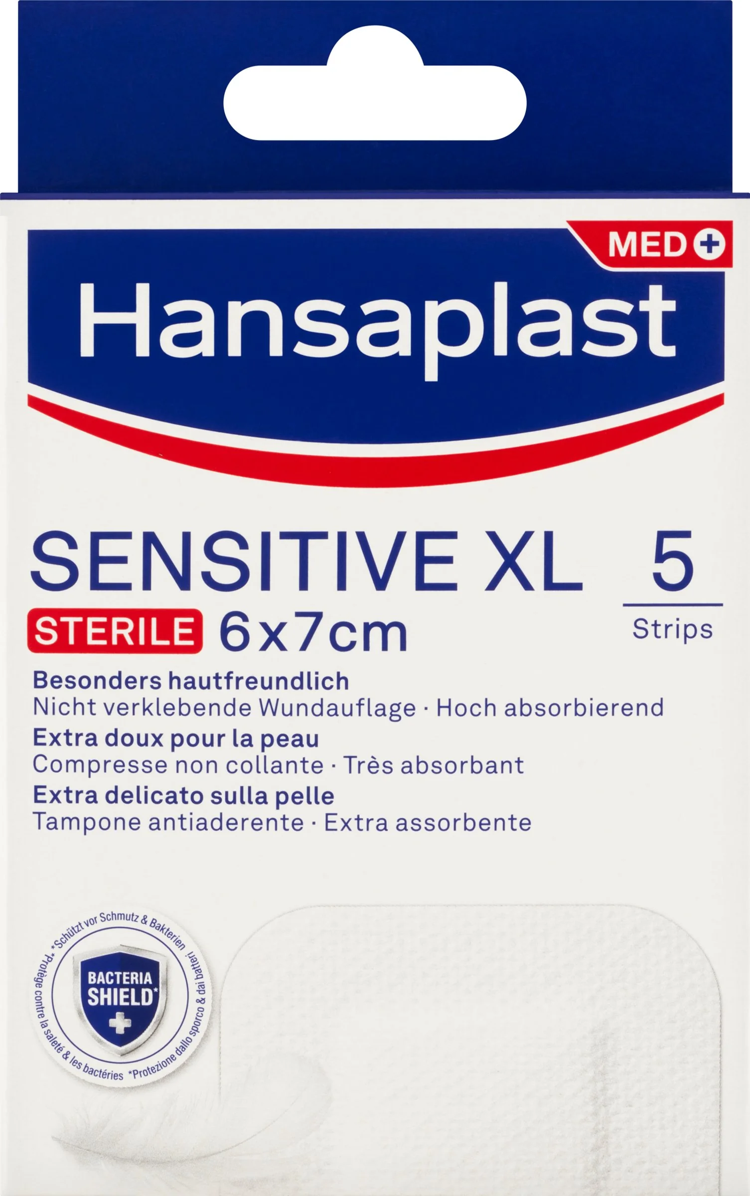 Hansaplast Sensitive XL náplast 1×5 ks, náplasti