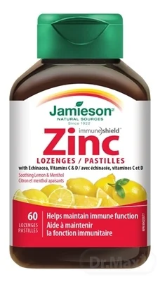 JAMIESON ZINOK LOZENGES S VITAMÍNMI C a D3