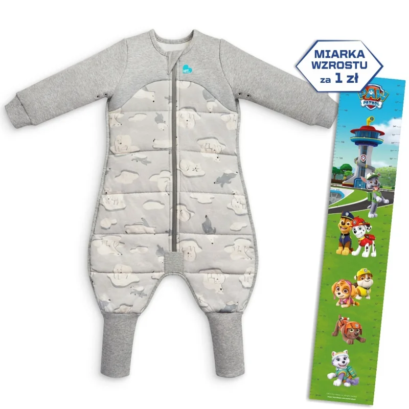 Love To Dream, Pyžamo, Etapa 3,  3,5 TOG, 6-12m, šedá/ľadový medveď LTD-L4028268GRY6M