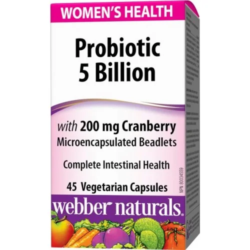 WEBBER NATURALS Probiotiká pre ženy 5 mld. + brusnice