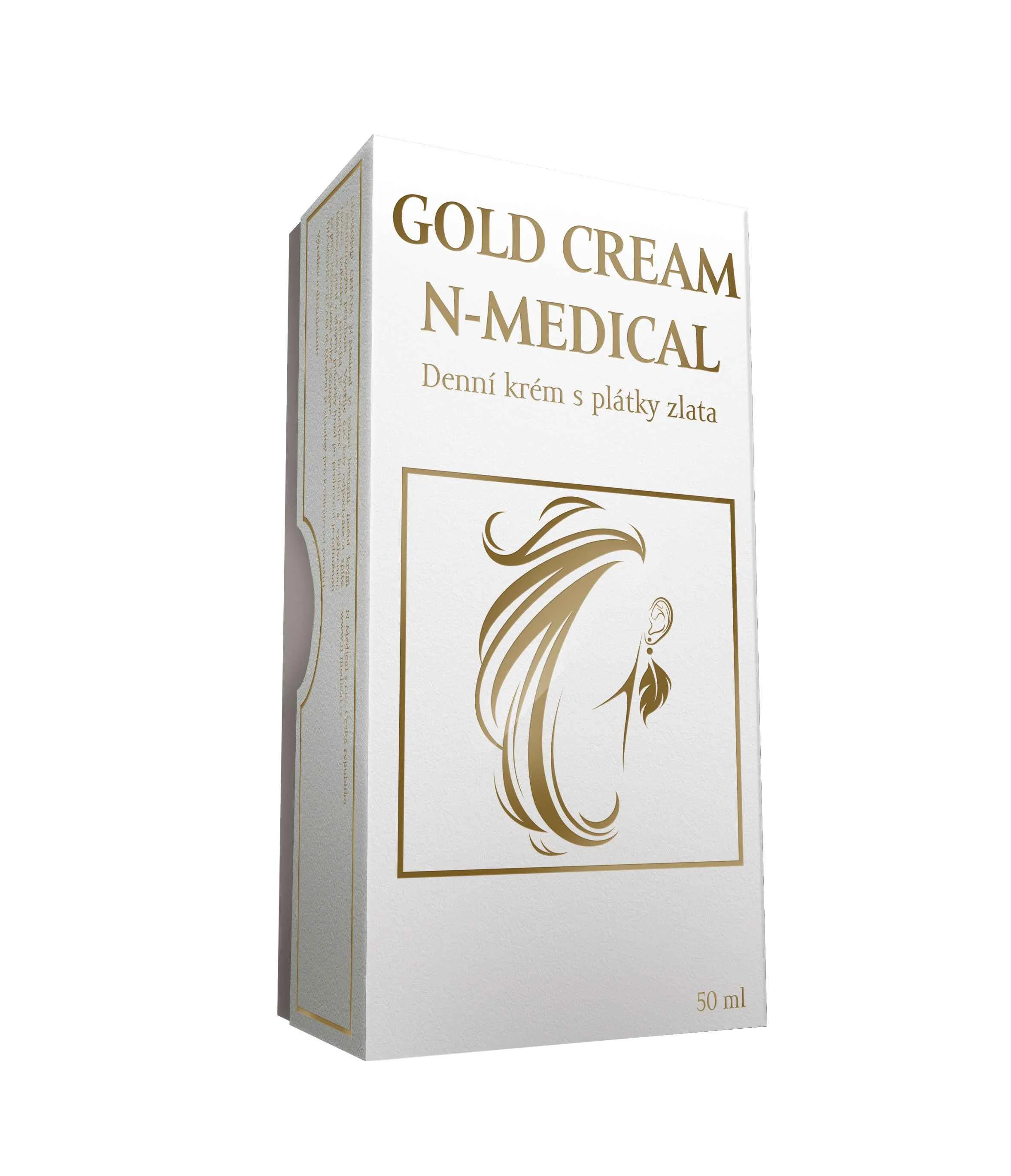 N-MEDICAL GOLD CREAM 50ML 1×50 ml, denný krém s plátkami zlata