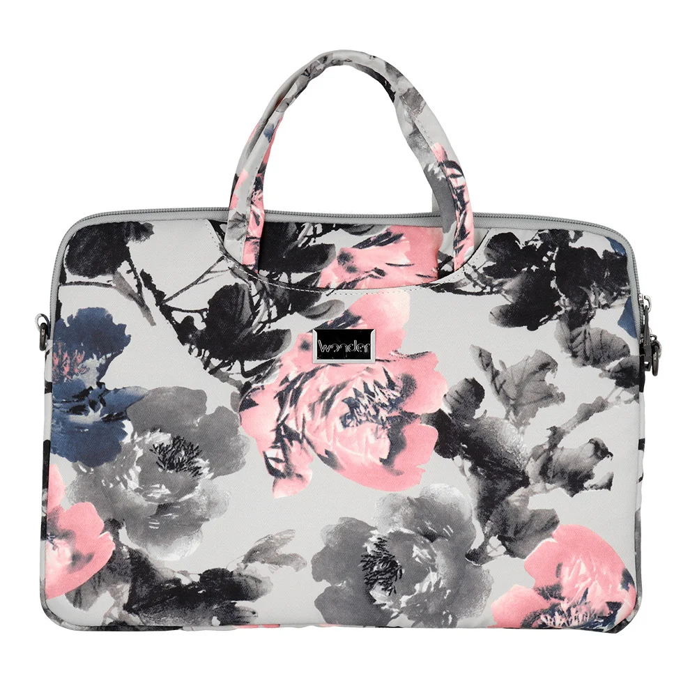 MG Wonder Briefcase taška na notebook 13-14'', peonies