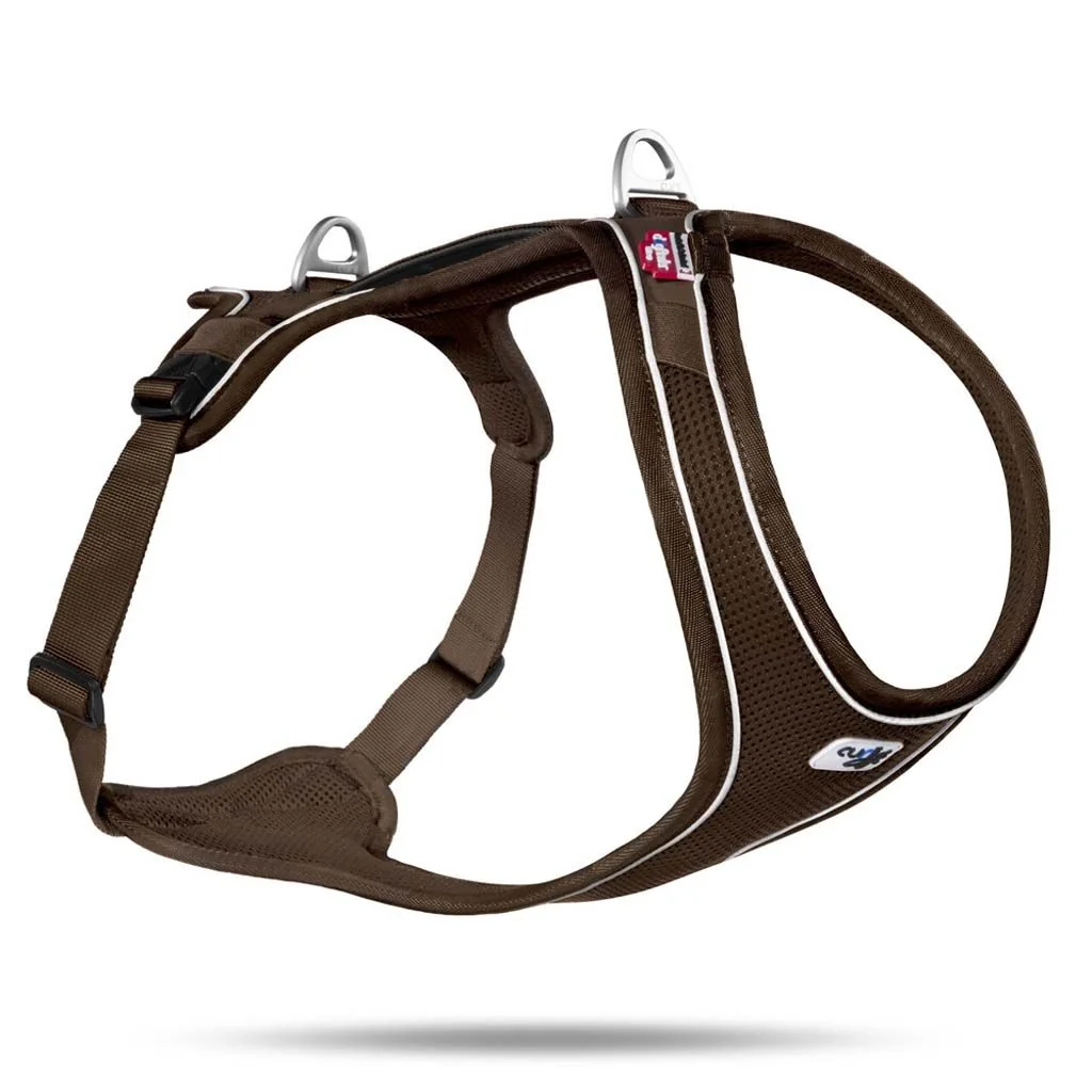 CURLI Postroj pre psy Belka Comfort Brown XS, 15-20 kg