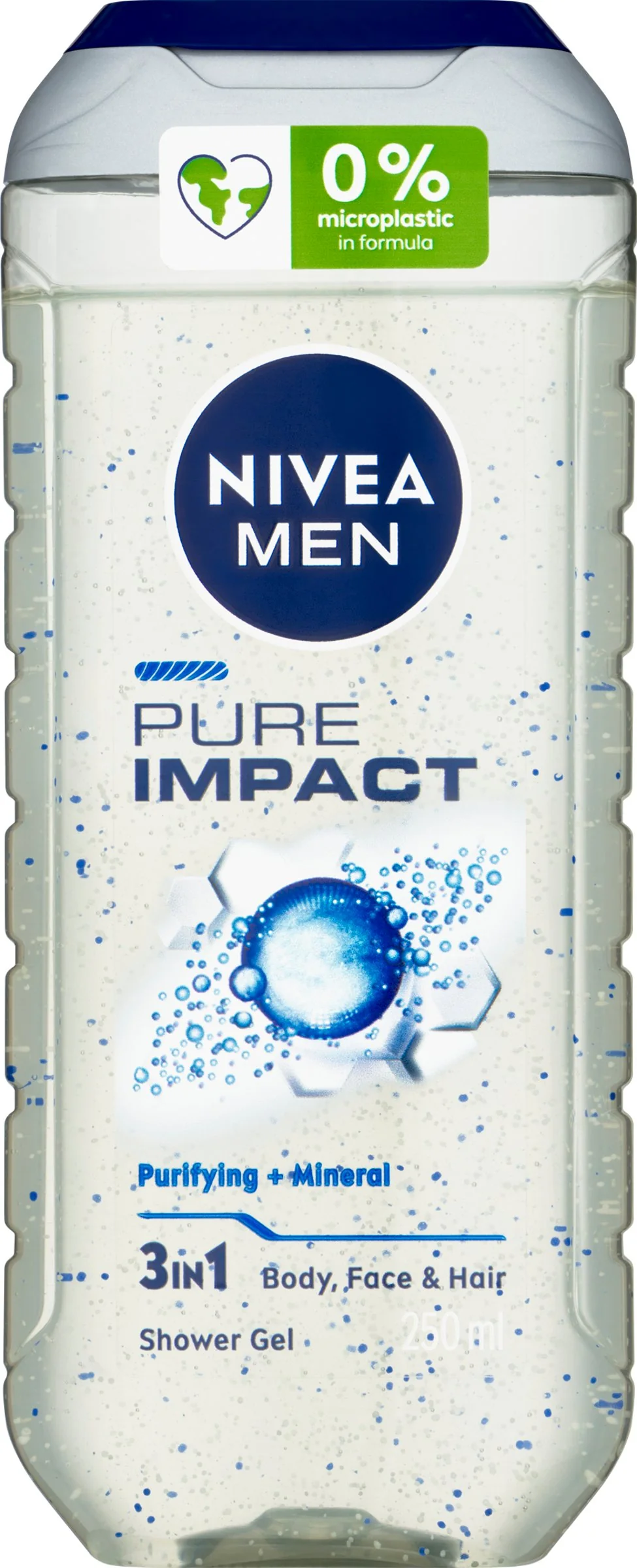 NIVEA Men Sprchovací gél Pure Impact 1×250 ml, hydratuje pokožku