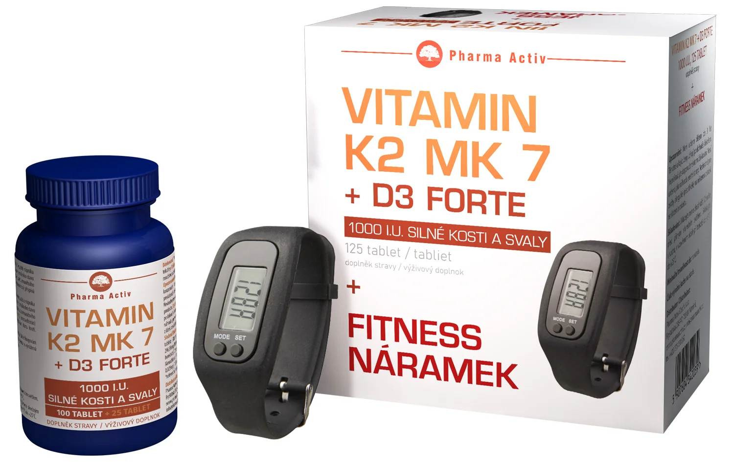 Pharma Activ Vitamín K2 MK 7 + D3 FORTE