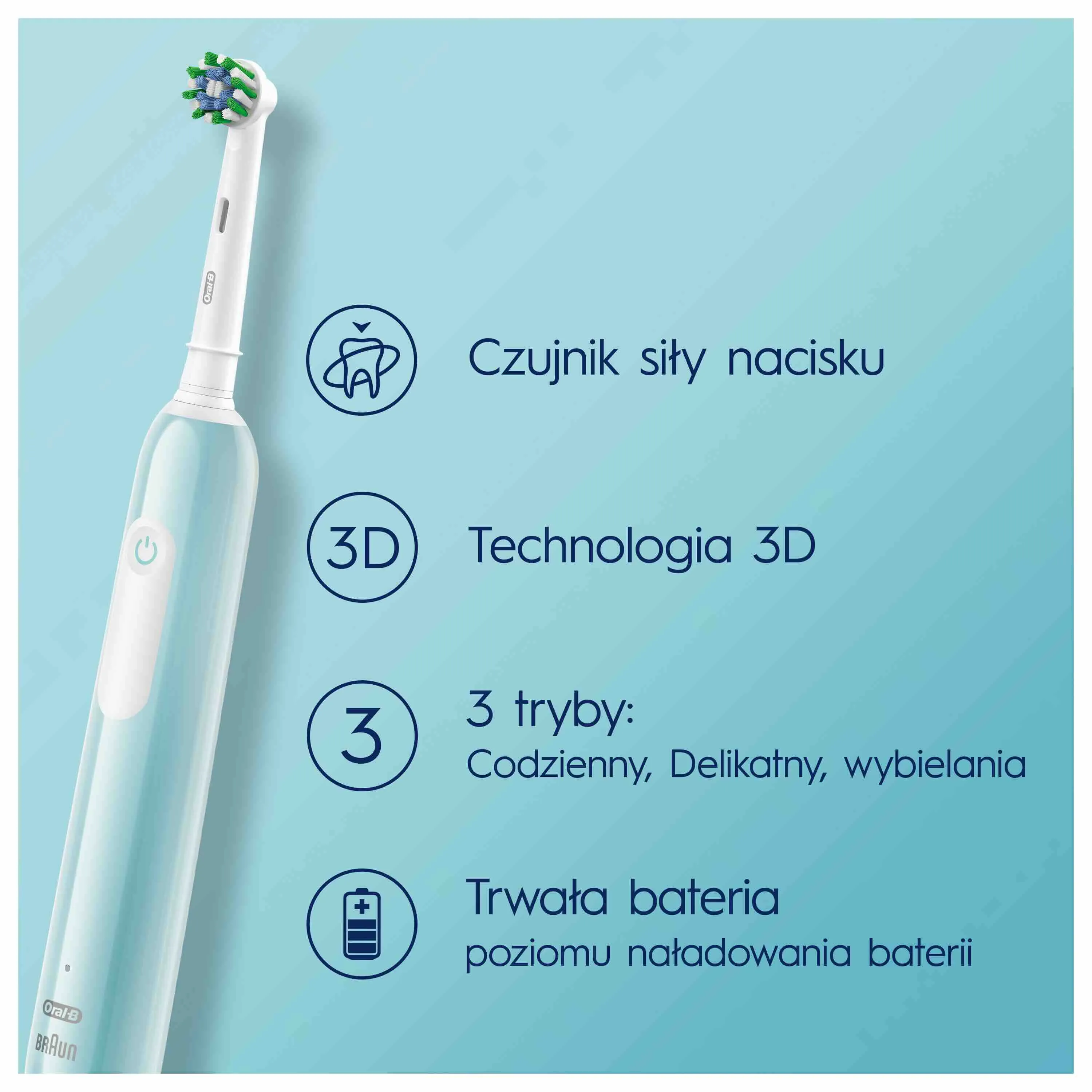 Oral-B EK Duo Pro Series 1 Black& Caribeean blue 1×2 ks, elektrická zubná kefka