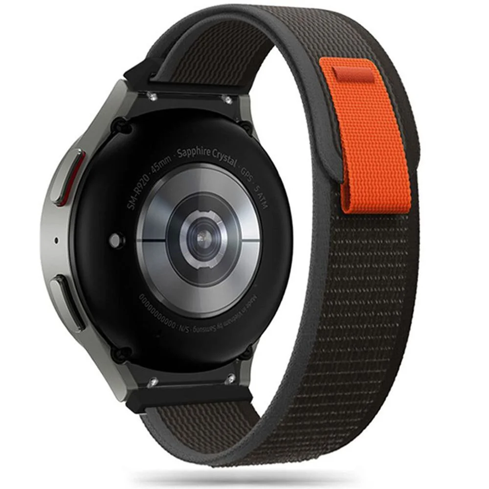 Tech-Protect Nylon remienok na Garmin Fenix 5 / 6 / 6 Pro / 7 black/orange