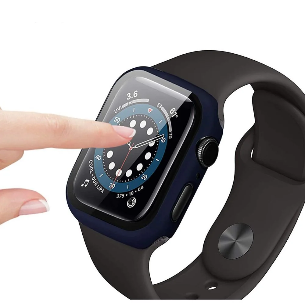 Tech-Protect Defense 360 puzdro s ochranným sklom na Apple Watch 7 45m m, priesvitné