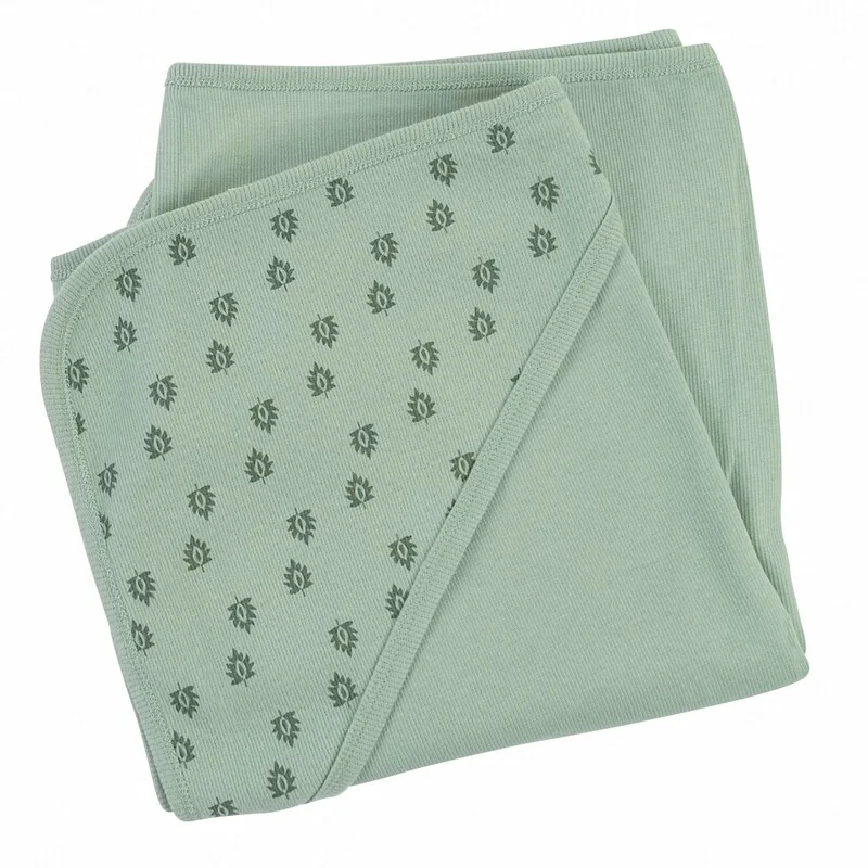 LODGER - Dreamer Newborn Rib Silt Green 100 x 100 cm 