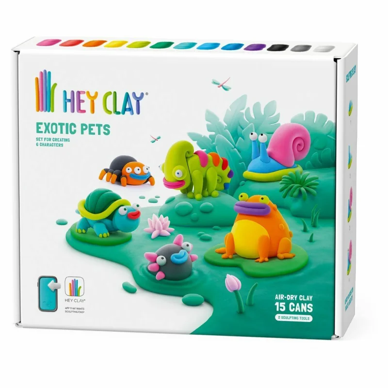 HEY CLAY  Exotic Pets Modelovacia hmota - Exotické domáce zvieratá 