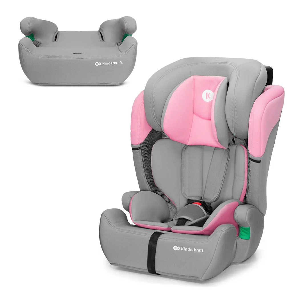 KINDERKRAFT Autosedačka Comfort up i-size pink (76-150 cm) 1×1 ks, autosedačka